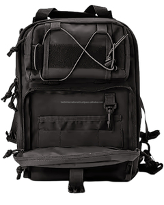 Sac à dos tactique compact à dos souple avec fermeture éclair, compartiment intérieur tactique, grande capacité, en polyester - Product Image 6