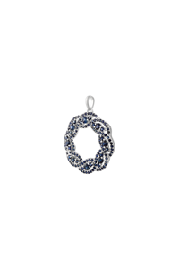 Colgante de Zafiro Azul en Plata de Ley 92.5 KLSP-50620 - Product Image 2