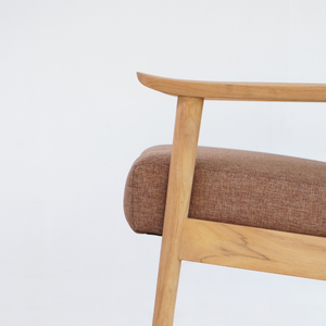 Sillón de Salón para Hotel, Tapizado, Estilo Moderno de Lujo, Estructura de Madera de Teca Sólida, para Dormitorio, Apartamento, Sala de Estar - Product Image 3