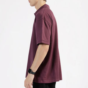 Camisetas de Manga Corta para Hombre, Tejidas, Transpirables, con Logotipo Bordado Personalizado al por Mayor, de Poliéster/Algodón, Ropa Deportiva Casual - Product Image 2