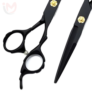 กรรไกรตัดผมตรงแบบมืออาชีพ คุณภาพสูง ผลิตจากสแตนเลส สำหรับช่างทำผม กรรไกรตัดผมตรง กรรไกรซอยผม สำหรับคนถนัดขวา - Product Image 3