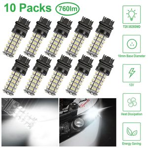Kit da 10 lampadine LED T25 3528SMD per auto, 760lm 6000K, bianco puro, ricambio per lampade auto - Product Image 1