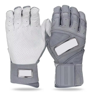 Guantes de Bateo de Béisbol de Cuero Genuino Profesional de Alta Calidad para Diestros, Transpirables, Ligeros y con Protección - Product Image 1