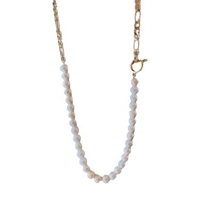 Collar de Perlas de Agua Dulce Naturales de Diseño Versátil Zhuji, Cadena de Clavícula con Cierre OT, Mitad Perla, Mitad Cadena, Paquete Dorado, a la Moda - Product Image 5