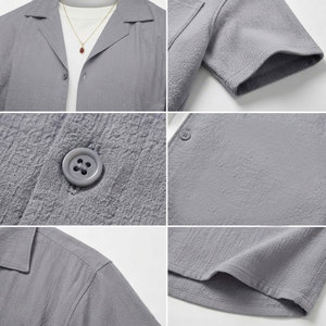 เสื้อเชิ้ตแขนสั้นผู้ชาย ผ้าโพลีเอสเตอร์ สวมใส่สบาย ทรงปกติ ราคาถูกที่สุด - Product Image 3