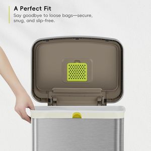 110 Sacchi per Rifiuti Extra-Resistenti Senza Profumo da 21 Galloni (50-90 Litri) per Cucina e Casa, Rotolo Facile da Erogare - Product Image 2