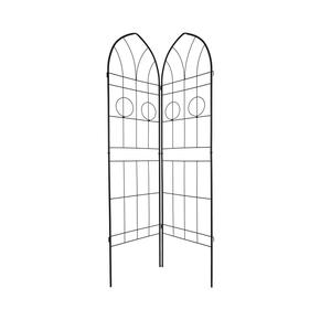 Nouveau Treillis de Jardin en Métal Noir pour Roses, Vignes, Glycines et Plantes Grimpantes, Motif Carré, Taille et Forme Personnalisables - Product Image 6