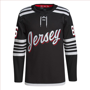 Maillot de hockey sur glace par sublimation 100 % polyester, respirant, anti-humidité, col en V, manches longues, design d'équipe personnalisé - Product Image 3