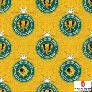 Tela de Poliéster con Diseño de Estampado Africano Personalizado, Material Ligero Impreso por una Cara para Eventos Promocionales y Marca - Product Image 2