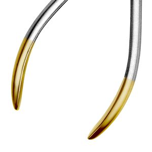 Pince à bec d'oiseau T/C avec coupe-fil, pince à former des boucles, pince à cintrer le fil, inserts en carbure de tungstène, manche doré, instrument dentaire - Product Image 6