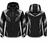 Veste bomber softshell tendance à capuche coupe-vent imperméable réversible séchage rapide broderie personnalisée sur le devant OEM vente en gros