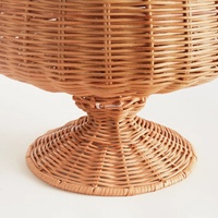 Vase en rotin tressé à la main, écologique, style vintage traditionnel, grande urne, pot de fleurs haut, décoration pour la maison et le jardin, Vietnam