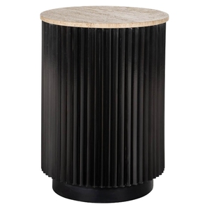 Table basse moderne de style mid-century, écologique, faite à la main, légère, avec plateau rond en bois de manguier et structure en bois, pour le mobilier de salon - Product Image 2