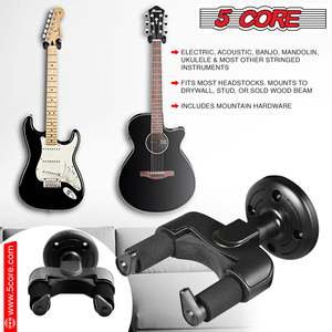 ที่แขวนกีตาร์ติดผนัง 5Core 2 ชิ้น ตะขอแขวนฐานโลหะ แผ่นรองนุ่ม ปรับหมุนได้ - Product Image 4