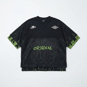 Camiseta de malla extragrande personalizada para hombre |   Camiseta gráfica de estilo urbano en capas |   Fabricante de Ropa Deportiva de Marca Privada OEM - Product Image 1