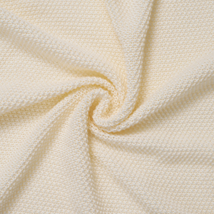100% Cotton <b>Knitted</b> Cute Baby <b>Blanket</b> Eco-Friendly Solid Color Rectangle 209-278g Heirloom <b>Throw</b> Customizable Vietnam Machine - Product Image 2