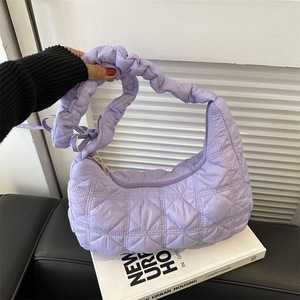 Spring and Autumn Edition OEM ODM high quality Zipper <b>puff</b> <b>bags</b> ladies student outdoor shopping women's casual houlder handbag - Product Image 4