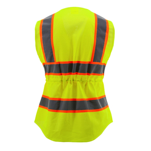 Chaleco de Seguridad al por Mayor Directo de Fábrica con Franjas Reflectantes, Múltiples Bolsillos, Cierre de Cremallera, Malla Transpirable, Ropa de Trabajo de Seguridad - Product Image 4