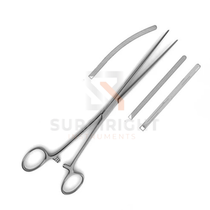 Pinzas Intestinales Doyen Rectas de Acero Inoxidable Alemán, Juego de Instrumentos Manuales con Certificación CE MOL por Blush Surgical - Product Image 5