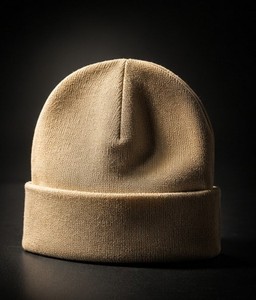 Bonnet uni en acrylique 100% avec revers, style décontracté pour l'hiver - Product Image 5