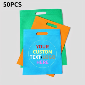 Sacs de courses personnalisés en non-tissé, sacs fourre-tout réutilisables pour l'épicerie, sacs écologiques pour vêtements et chaussures, sac fourre-tout à marque privée - Product Image 1