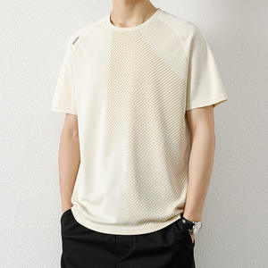 T-shirts de sport respirants pour hommes sur mesure - Écologiques, séchage rapide, anti-plis, en Spandex/Polyester, coupe classique, nouveau stock - Product Image 3