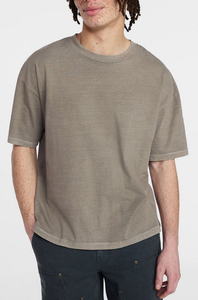 T-shirt pour homme surdimensionné de qualité supérieure avec logo de marque personnalisé OEM, impression graphique personnalisée, 100% coton, jersey simple lourd 240 GSM - Product Image 2