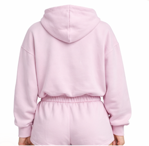 Nouveautés 2026 : Ensemble 2 pièces pour femme, survêtement streetwear d'hiver en molleton bouclette, comprenant un sweat à capuche ample et un pantalon, 100% coton - Product Image 3
