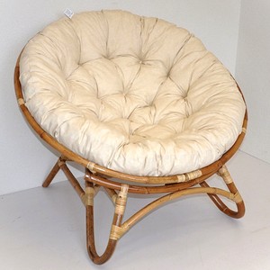 Natural <b>cane</b> rattan saucer <b>chair</b> comfortable papasan leisure swivel <b>chairs</b> for living rooms - Product Image 4