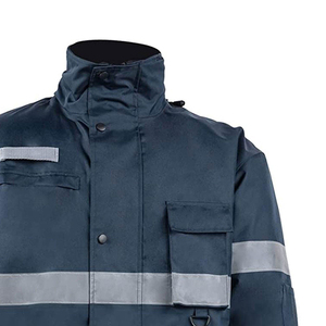 Wholesale Men's Hi Visibility Safety Jacket with Zipper Waterproof & Breathable Winter Workwear OEM Service - Product Image 6
