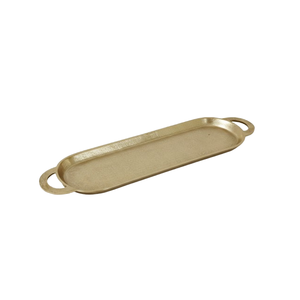 Bandejas Decorativas para Servir Nueces, Galletas y Bocadillos, Acabado en Color Dorado Antiguo, Precio Económico, Decoración para Bodas, Bandeja Dorada para Mesa - Product Image 1