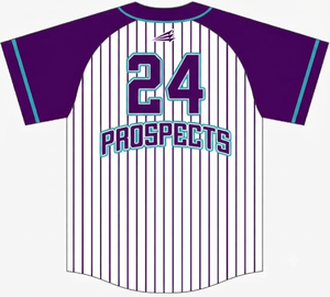 Custom <b>Baseball</b> Jersey Button up Pinstripe Uniform Shirt Short Sleeve 100% Cotton Summer Front Teamwear Adult Unisex - Product Image 2