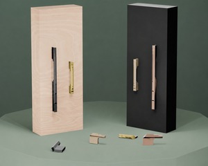 Poignées universelles verticales pour portes et fenêtres, style moderne et épuré, pour accès intérieur, serrures de porte mobiles, poignées domestiques - Product Image 1