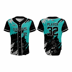 Camiseta de Béisbol Blanca Transpirable con Estampado Digital 3D, Antibacteriana, Personalizada al por Mayor, Malla Sublimada para Equipos de Animación - Product Image 1