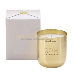 High Quality Wholesale Custom Brass Candle <b>Jar</b> With brushed Finished for Home <b>Decor</b> Handmade Round Metal Luxury Candle <b>Jars</b> - Product Image 4