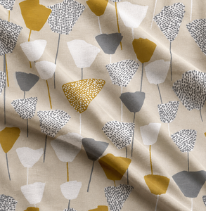Tela de Lino Orgánica Ecológica Premium con Estampado Digital, Color Ciruela Mate, Ligera, 120 GSM - Product Image 1