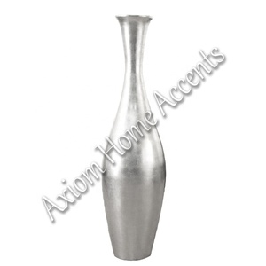 Axiom Home Accents Moderne Élégant En Métal En Aluminium Fleur Vase Cristal Transparent Glaçure pour Mariage Floral Décoratif Sol Vase - Product Image 6