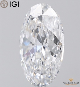 Destello impecable 4,00 CT. IGI certificado forma ovalada D Color VVS2 claridad 12,62 MM laboratorio crecido CVD diamante para joyería de moda - Product Image 6