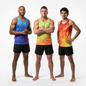 เสื้อกล้าม MMA แบบสกรีนลายตามสั่ง พร้อมหมายเลข สำหรับผู้ชาย แขนกุด เหมาะสำหรับออกกำลังกาย ฟิตเนส เทรนนิ่ง ยิม และกีฬา - Product Image 6