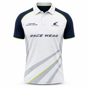 Polo de course pour équipe, 100 % polyester, impression par sublimation intégrale, vêtements de sport, polos de course, polo de Formule 1, polo de course personnalisé - Product Image 1