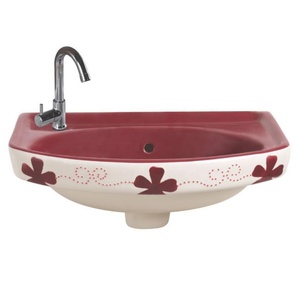 choco colour Designs of Wash Basin Area Simple Wash <b>Bathroom</b> Vanity <b>Pedestal</b> Basin for Dining - Product Image 2