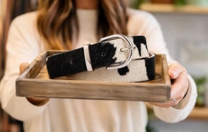 Cinturón de Cuero Genuino de 1.5 Pulgadas con Logotipo Personalizado, Correa con Hebilla de Bloqueo Automático, Producto Personalizable - Product Image 5