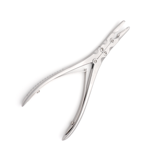 Rongeur à os Ruskin à double action, articulé, courbé à 15 degrés, 19 mm, 5 mm, 18 cm, en acier inoxydable, instrument chirurgical - Product Image 2