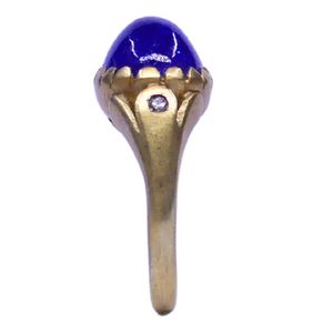 Wedding Wear 925 Sterling Silver Gold Plated Jewelry Tanzanite Gemstone Women Wear Classic <b>Ring</b> - Product Image 3