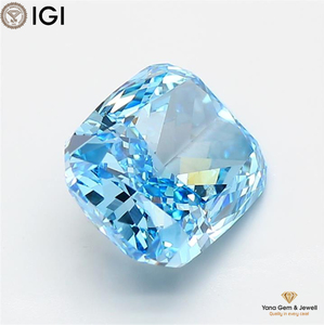 เพชร CVD ทรงคุชชั่น 4.00 กะรัต สีฟ้าสดใส ระดับความสะอาด VS1 พร้อมใบรับรอง IGI สำหรับแหวนขอแต่งงานพิเศษ - Product Image 6