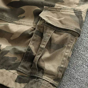Shorts cargo mi-longs pour hommes, taille mi-haute, multi-poches, décontractés, en coton élastique, respirants, séchage rapide, OEM - Product Image 4