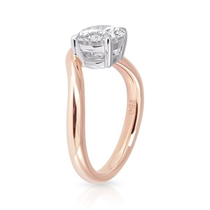 Anillo de Compromiso Solitario con Diamante Cultivado en Laboratorio de 1.30CT, Corte Brillante Redondo, Oro Rosa de 14K, 4 Puntas, Joyería Fina Personalizada al por Mayor - Product Image 6