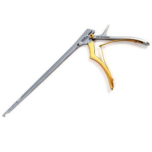 Punzón óseo Kerrison instrumento quirúrgico Manual 4mm mandíbula cabeza giratoria de 90 grados 6,34 "ancho no estéril reutilizable acero alemán CE - Product Image 4