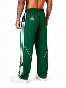 Precio al por mayor: Pantalones de lona 100% algodón, casuales, cómodos, de pierna ancha, doble cintura, transpirables, ecológicos, antiarrugas, de secado rápido. - Product Image 4