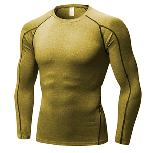 Vente en gros de chemises de compression à manches courtes, protection contre les éruptions cutanées, UPF50, évacuation de l'humidité, respirantes, antibactériennes, en polyester/nylon, design MMA - Product Image 4
